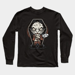 Nosferatu Old 1930s Cartoon Art Vintage Horror Movie Gothic Halloween Vampire Long Sleeve T-Shirt